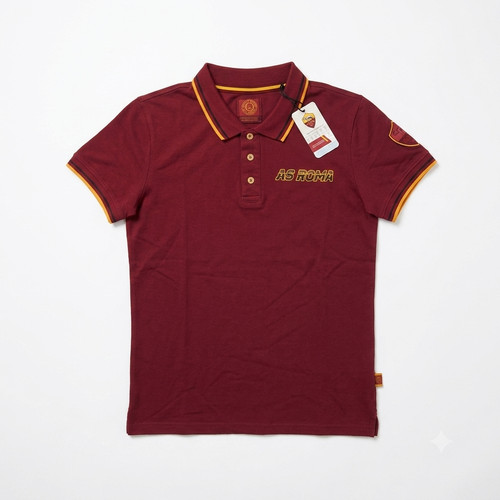 Maglia polo roma calcio - as,