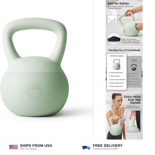 Kettlebell morbido verde - kettlebell,