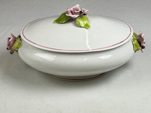 Zuppiera ovale ceramica con - ovale, in