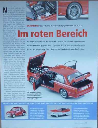 Bmw sport evolution 1 18 - bmw, 1-18