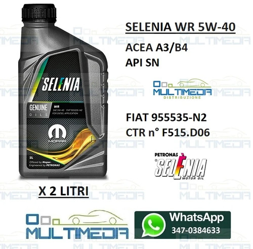 Litri olio motore selenia - 2,