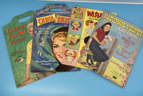 Lotto bambole carta vintage - di,