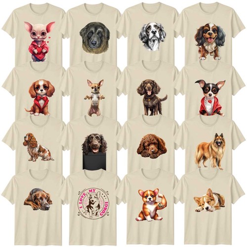 Shirt cane adulto cocker - cane,