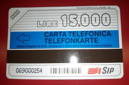 Scheda telefonica rara - scheda,