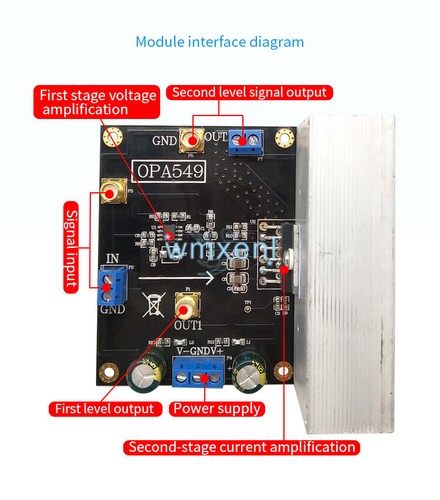 Opa549 modulo amplificatore - opa549, di