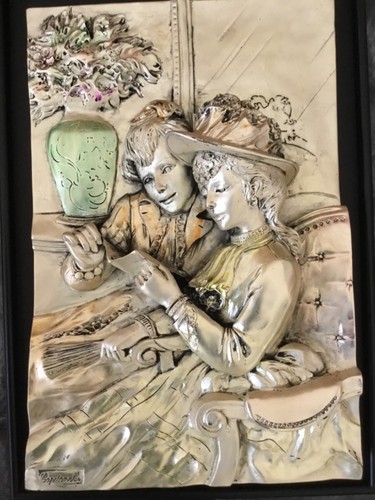 Scultura legno placcata - scultura,
