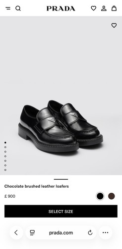 Mocassini prada chocolate - mocassini,