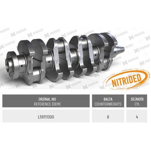Albero motore nitrurato - nitrurato, mv
