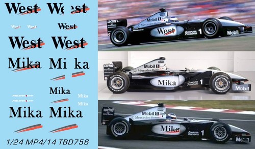 Decals per mclaren mp4 - mclaren, mp4/14