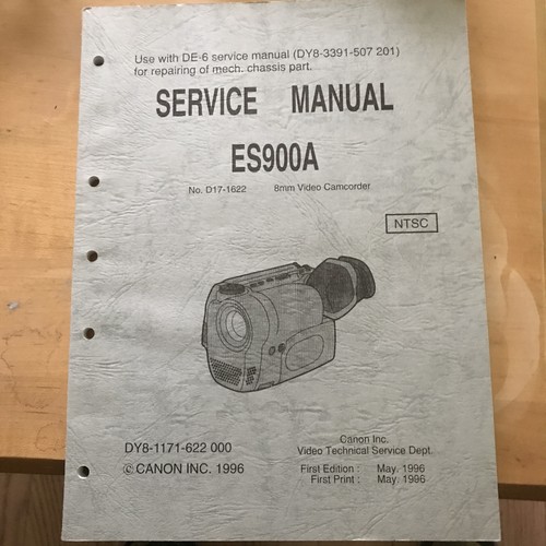 Canon es900a manuale - es900a,