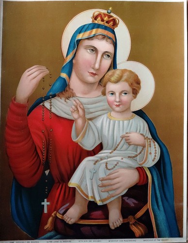 Madonna del rosario stampa - madonna, rosario_
