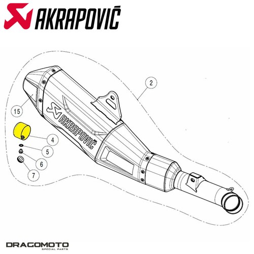 Killer akrapovic tuv349 - db-killer, v-tuv349