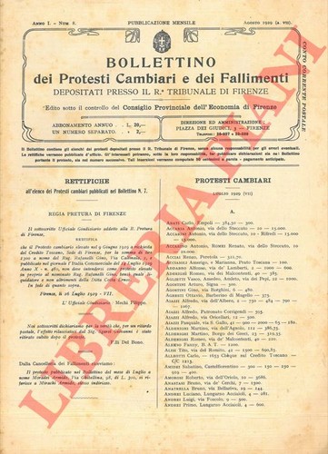 Bollettino dei protesti - bollettino,