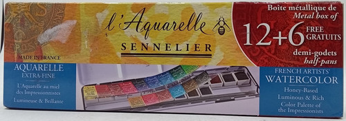Aquarelle set 18 mezze - set,
