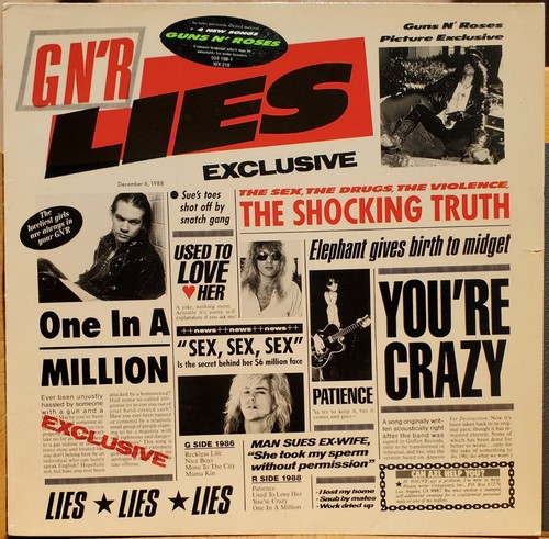 Guns roses lies - guns, lp