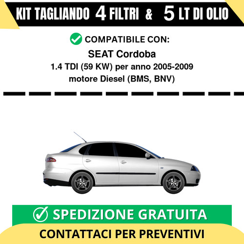 Tagliando per seat cordoba - per, 1.4