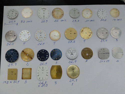 Longines lot 204 dials - longines-,