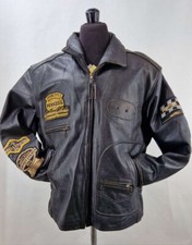 Giacca pelle Trevor taglia media e grande giacca moto NOS nuova vecchio magazzino
