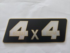 plaque SINPAR 4x4 en alu des