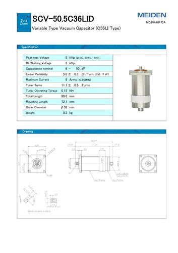 Meiden scv 5c36lid variable - meiden, scv-50.5c36lid