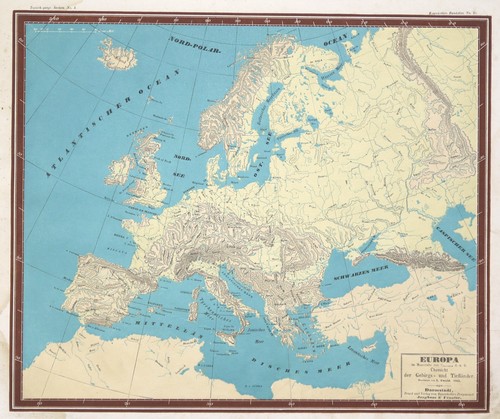 Europa originale litografia - originale,