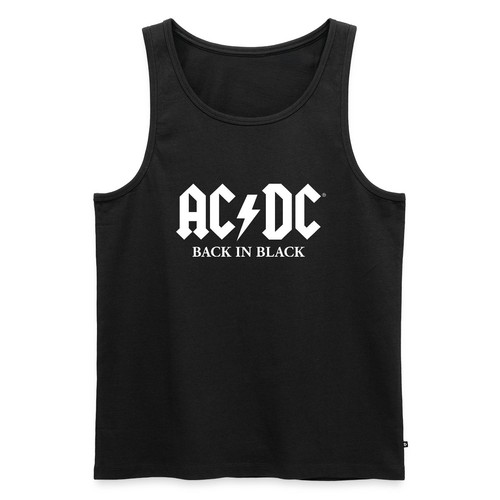 Canotta back in black - ac/dc,