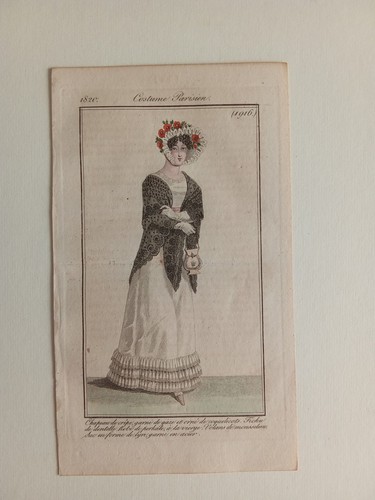Incisione moda 1820 costumes - incisione,