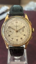Chronographe Suisse Rose Gold 18 K Vintage Original Dial Rare
