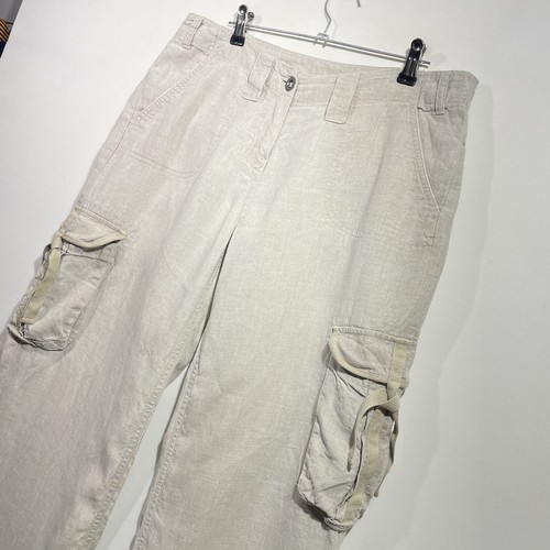 Pantaloni cargo lino uk 12 - cargo,