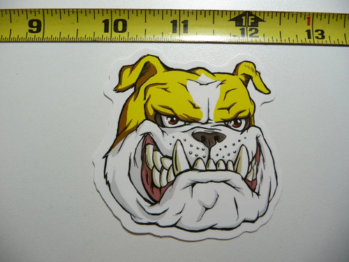 Mean bulldog piccolo adesivo - bulldog,