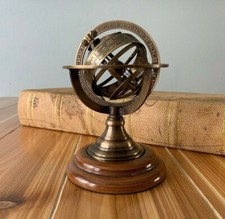 Antico globo sfera ottone