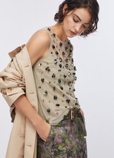 WA6310 TOP IN TULLE RICAMATO