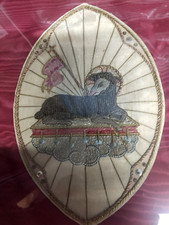 Quadro ricamo a mano paramento sacro