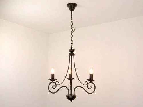 Lampadario ferro battuto 3 - lampadario, in