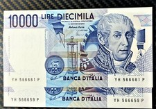 10.000  LIRE VOLTA LETTERA H
