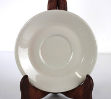 Piattino in porcellana bianca ACF Vintage Rotondo Da caffè Diam 14,2 MADE ITALY