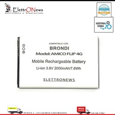 Batteria per Brondi Amico Flip 4G amico flip 4G 2000mAh Nuova NO Flip 4G +