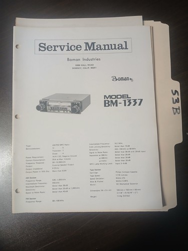 Boman 1337 manuale di - 1337,