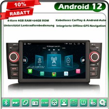 8 core 64 GB Android 13.0 autoradio navigatore GPS per Fiat Punto Linea DAB+ CarPlay BT