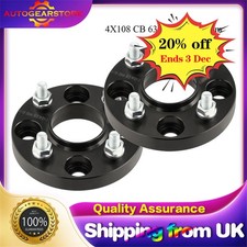 Distanziali ruota centrati sul mozzo 2x20 mm 4x108 CB 63,3 per Ford Fiesta ST150 Mk6 / Mk7