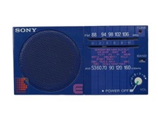 *HH* Radiolina Portatile Vintage Sony ICF 15 Radio Made Malaysia 