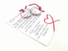 ANELLI FEDI FEDINE "FILO ROSSO DEL DESTINO" IN ARGENTO 925 UOMO DONNA 