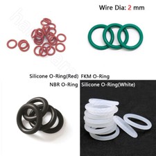 Guarnizione O-ring Silicone 2mm FKM NBR O-Ring Rondella Gomma Nitrilica O Ring OD 5mm - 80mm 