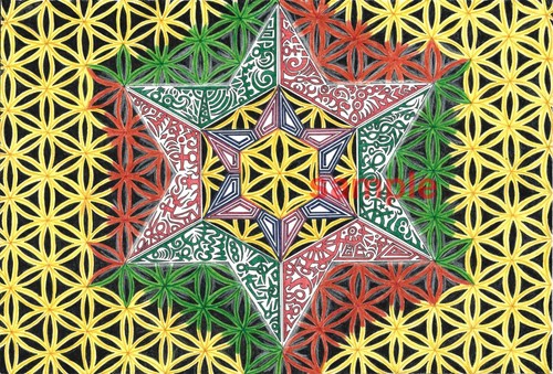 Modello geometria sacra - , fiore