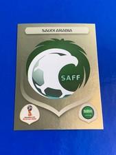 PANINI WC RUSSIA 2018 GOLD EDITION BADGE SAUDI ARABIA N°52 NEW DA BUSTINA