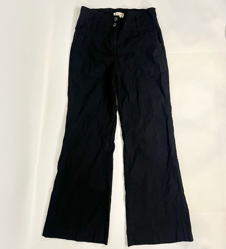 Pantalone nero gamba larga