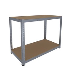 Banco piano da lavoro senza bulloni in acciaio e MDF Portata Fino a 600 kg