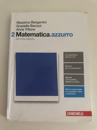 Libro matematica azzurro - matematica.azzurro, 2