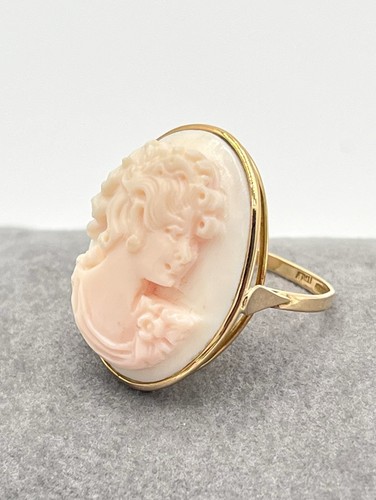 Anello cammeo conchiglia - cammeo, in
