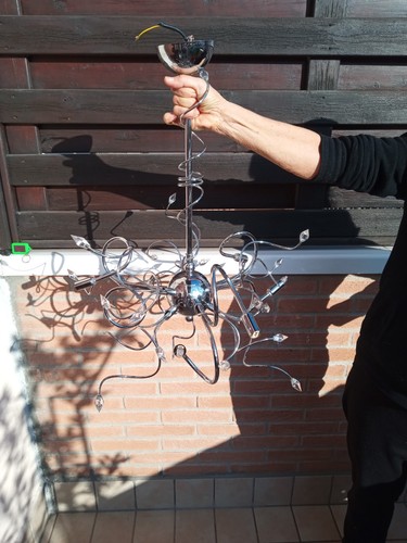 Lampadario medusa metallo - lampadario,